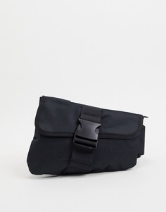 Черная сумка через плечо с пряжкой SVNX-Черный цвет 7X