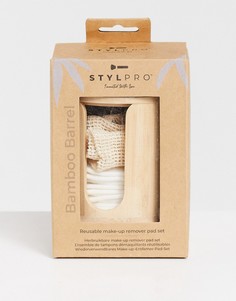 Набор с бамбуковым контейнером для хранения в форме бочонка STYLPRO-Бесцветный