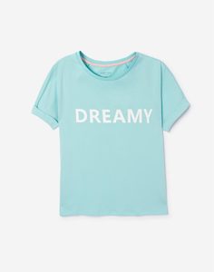 Мятная домашняя футболка Dreamy женская Gloria Jeans