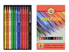 Карандаши цветные Koh-i-Noor Progresso 12 цветов 8756012007PZ