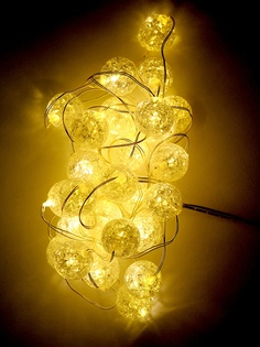 Гирлянда Kaemingk Шарики-Кракле 30 LED-огней 3+3m Warm White 1050854 / 168796