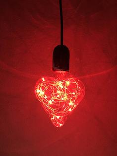 Светящееся украшение Светодиодная лампа Espada Сердце Red E-E27HBJ68R