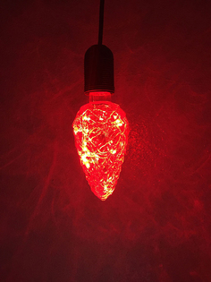 Светящееся украшение Светодиодная лампа Espada Шишка Red E-E27NYC35R