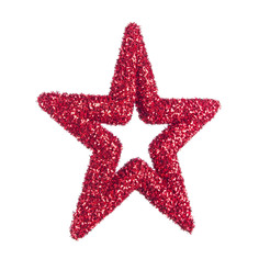 Украшение Bizzotto Angelica красная звезда 35 см