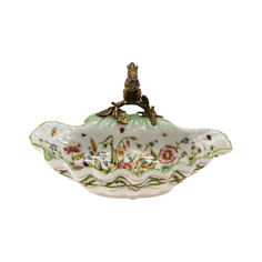 Блюдо Glasar с белкой 22x14x10см ГЛАСАР