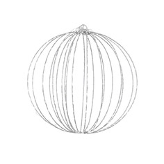 Подвеска-шар Edelman 40 см 360 LED IP44 white