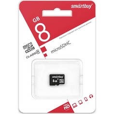 Карта памяти MicroSD Smartbuy 8GB Сlass 4 (SB8GBSDCL4-00) 8GB Сlass 4 (SB8GBSDCL4-00)
