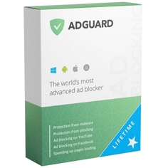 Adguard Блокировщик рекламы AdGuard на 1 устройство бессрочный Блокировщик рекламы AdGuard на 1 устройство бессрочный