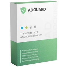 Adguard Блокировщик рекламы AdGuard на 1 устройство на 1 год Блокировщик рекламы AdGuard на 1 устройство на 1 год