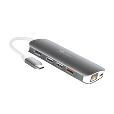 Разветвитель для компьютера j5create USB-C HDMI VGA Ethernet USB Type-A 3.1 PD 3.0