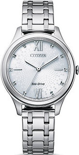 Японские наручные женские часы Citizen EM0500-73A. Коллекция Eco-Drive