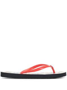 Tory Burch шлепанцы с цветочным принтом