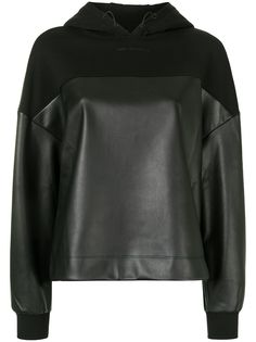 Karl Lagerfeld худи с контрастной вставкой