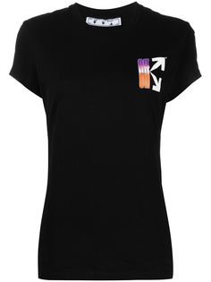 Off-White футболка Arrows с эффектом градиента