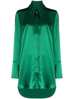 16Arlington атласная рубашка