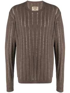 Uma Wang кашемировый свитер с эффектом потертости