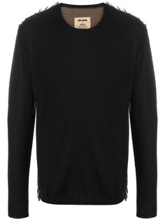 Uma Wang кашемировый свитер с эффектом потертости