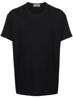 Yohji Yamamoto футболка с графичным принтом и круглым вырезом
