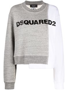 Dsquared2 толстовка с контрастной вставкой и логотипом