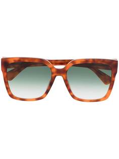Moschino Eyewear солнцезащитные очки в квадратной оправе черепаховой расцветки