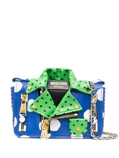 Moschino сумка на плечо в виде байкерской куртки