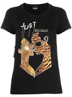 Just Cavalli футболка с принтом