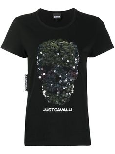 Just Cavalli декорированная футболка с логотипом
