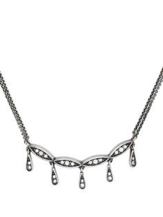 Christian Dior колье pre-owned со стразами