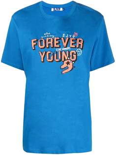 SJYP футболка Forever Young с укороченными рукавами