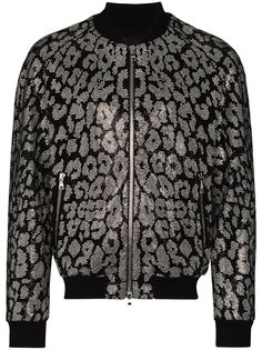 Balmain декорированный бомбер