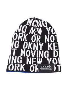 Dkny Kids шапка бини с вышитым логотипом