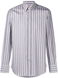 Canali полосатая рубашка на пуговицах