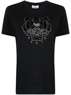 Kenzo футболка с вышивкой Tiger