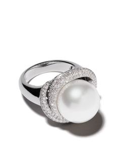 Yoko London кольцо Mayfair из белого золота с жемчугом и бриллиантами