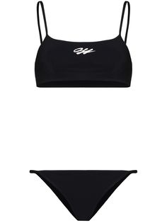 Off-White бикини с логотипом
