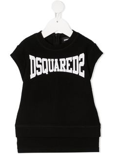 Dsquared2 Kids платье с короткими рукавами и логотипом