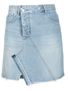 SJYP джинсовая юбка асимметричного кроя