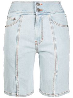 SJYP джинсовые шорты с разрезом