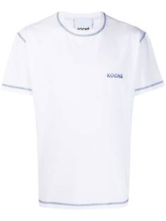 Koché футболка с круглым вырезом и логотипом