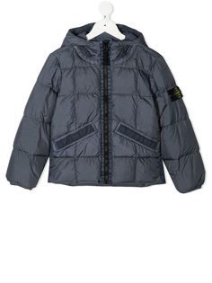 Stone Island Junior пуховик с логотипом