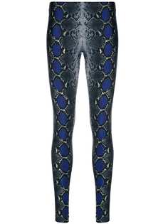 Versace легинсы со змеиным принтом