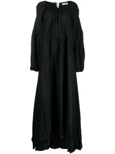 Jil Sander платье макси с жатым эффектом