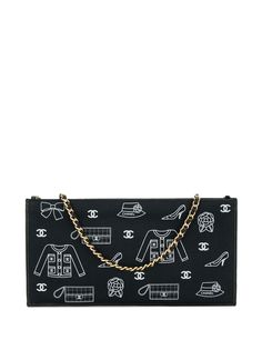 Chanel Pre-Owned сумка на плечо 2002-го года с принтом