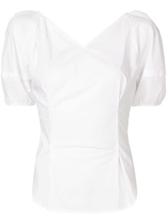 PortsPURE блузка с короткими пышными рукавами
