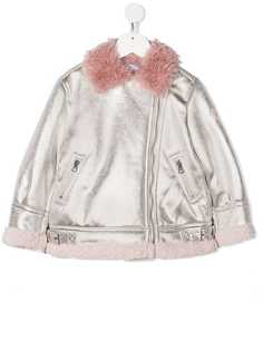 Monnalisa куртка с эффектом металлик