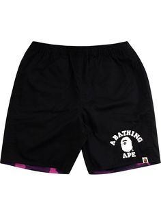 A BATHING APE® двусторонние шорты Colour Camo
