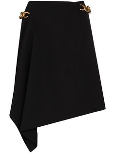 Givenchy юбка мини асимметричного кроя с цепочкой