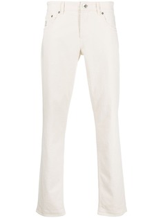 Brunello Cucinelli прямые джинсы с нашивкой-логотипом