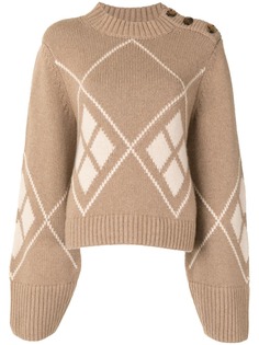 Khaite джемпер The Brie с узором аргайл