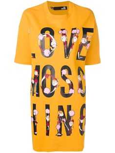 Love Moschino платье-футболка с принтом чирлидеров и логотипом